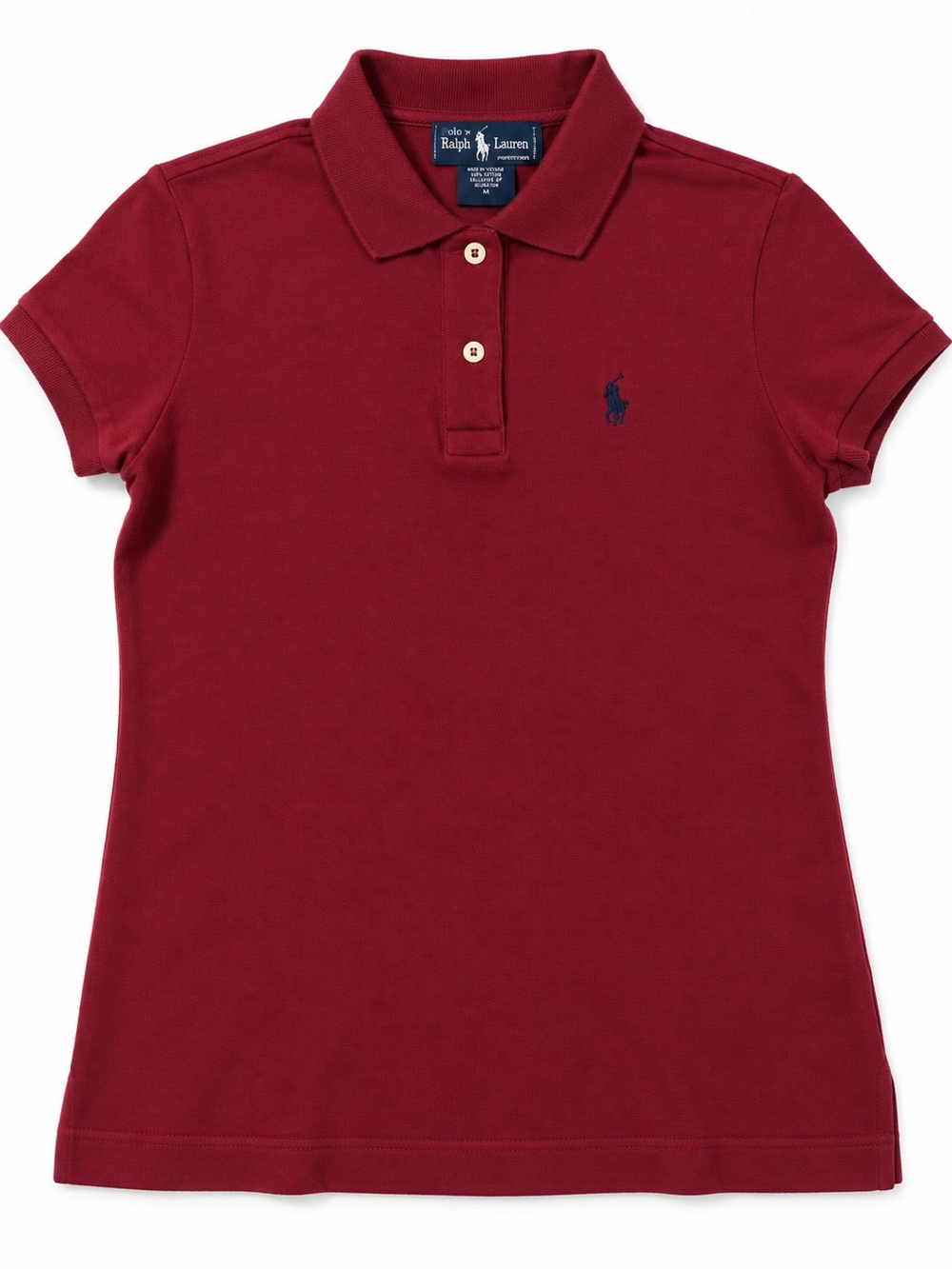 Vintage new Ralph Lauren Girls' Red Polo Shirt Large Junior